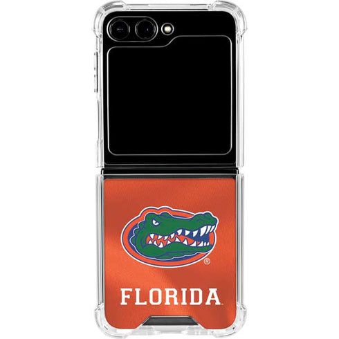 University of Florida Orange Jersey Galaxy Z Flip6 Clear Case